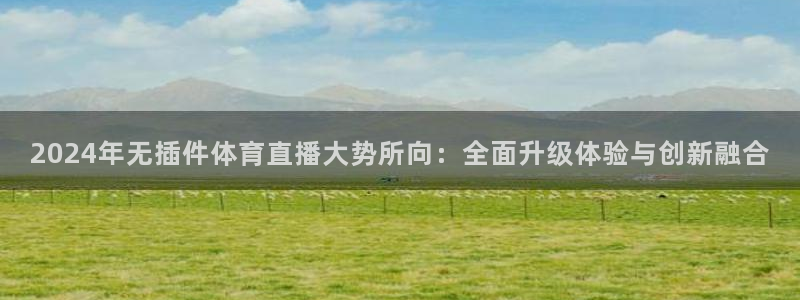 2024年无插件体育直播大势所向：全面升级体验与创新融合