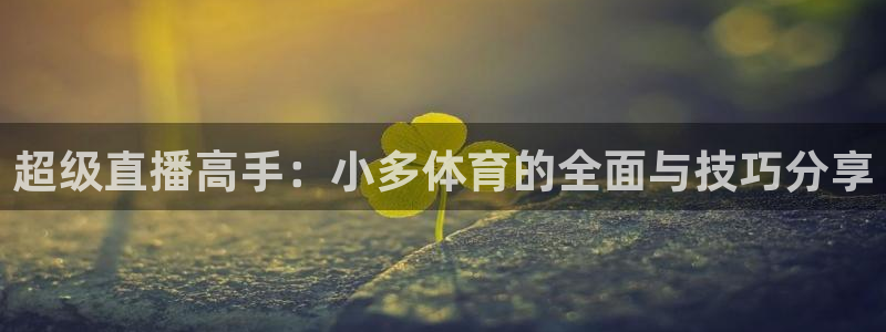 超级直播高手：小多体育的全面与技巧分享